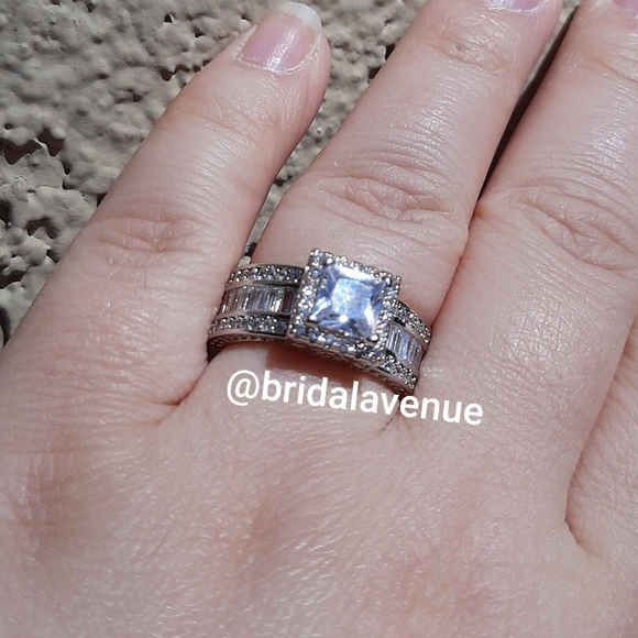 Silver Simulated Diamond Reign in My Heart - Picture 2 of 14